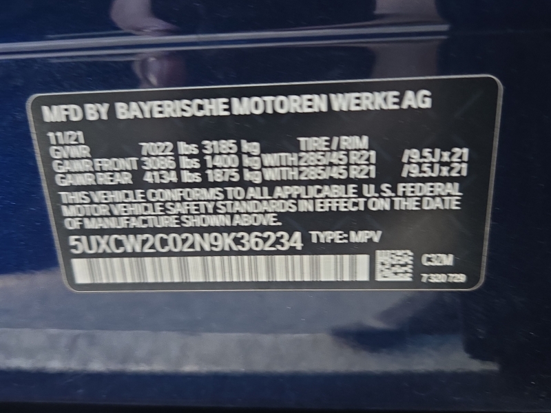 2022 BMW X7 Sports Activity Vehicle xDrive40i